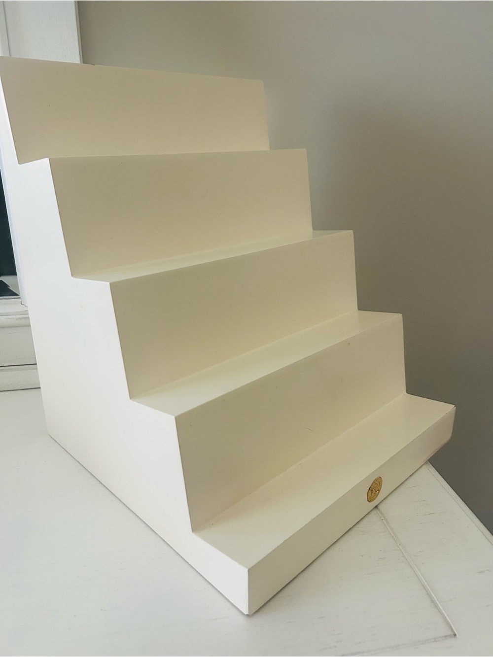 White Display Stair Shelf